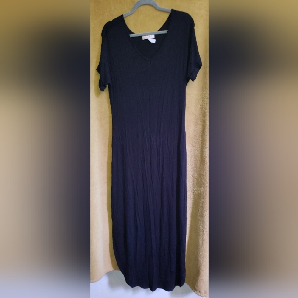 Black "Around The House" Maxi Dress